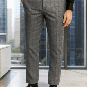 Exclusive Box Check Mens Formal Pants in Bangladesh